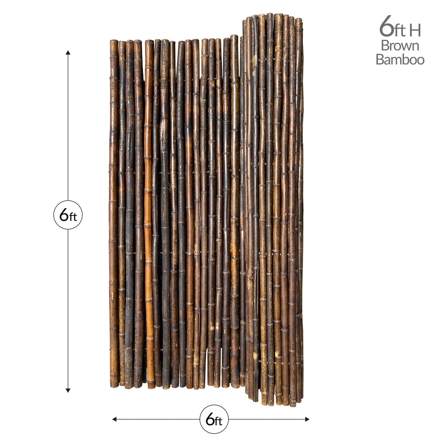GARDEN CRAFT Brown Bamboo Fencing Rolled Fencing