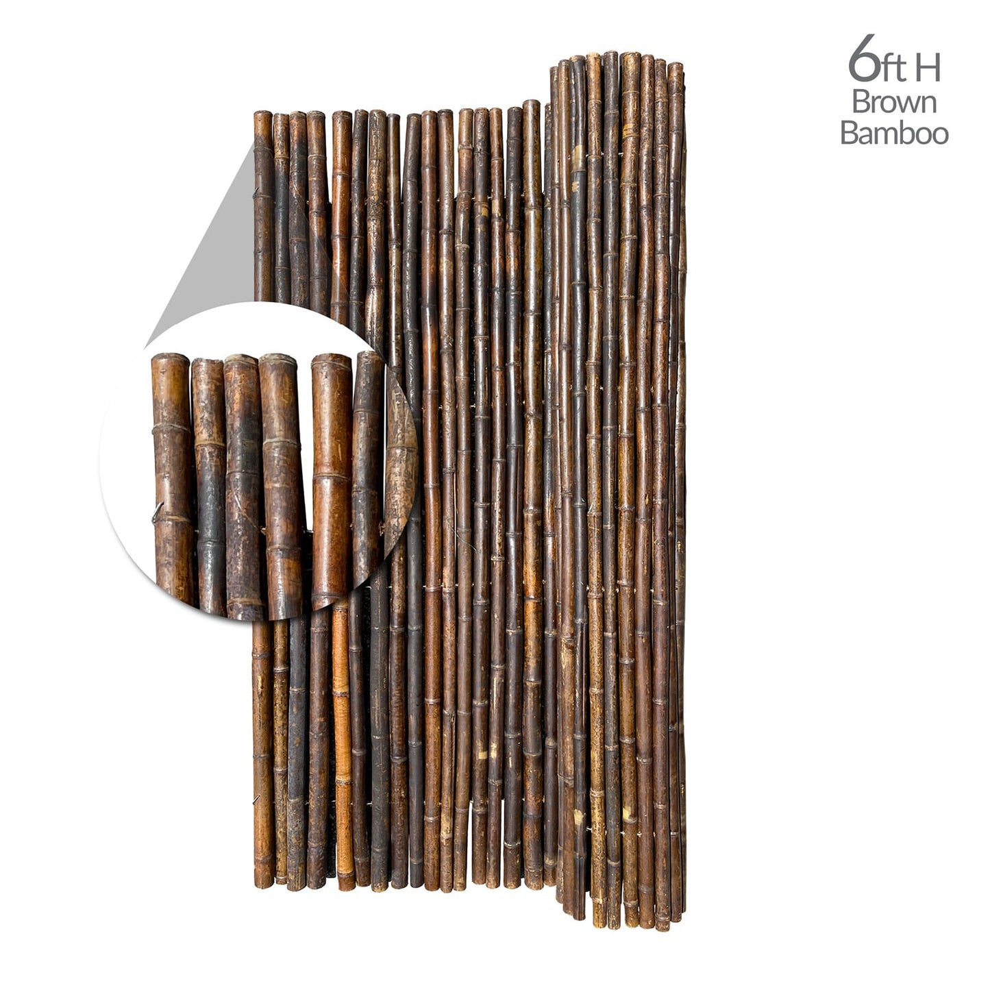 GARDEN CRAFT Brown Bamboo Fencing Rolled Fencing