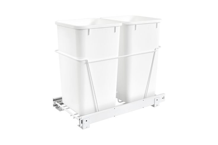 Rev-A-Shelf 20-Quart Plastic Soft Close Pull Out Trash Can