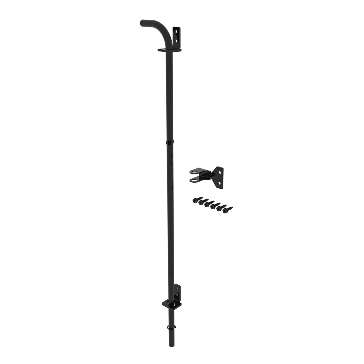 Fortress Building Products Versai 2-in. Gloss Black Steel Fence Drop Rod for Drive Gate