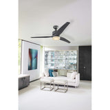 Harbor Breeze Fairwind 60-in Gray LED Indoor/Outdoor Ceiling Fan with Light Kit and Remote (3-Blade)