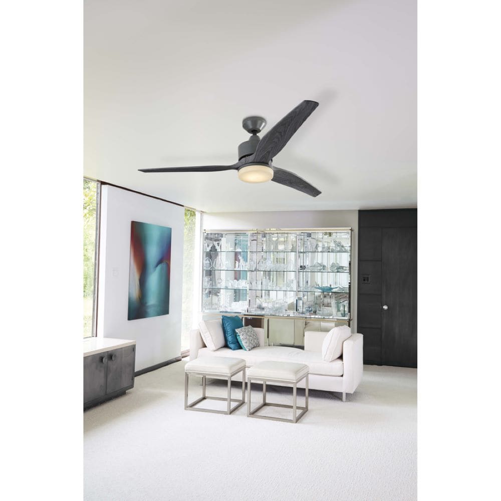 Harbor Breeze Fairwind 60-in Galvanized LED Indoor/Outdoor Ceiling Fan with Remote (3-Blade)