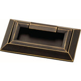 External Campaign 3 in. (76mm) Center-to-Center Brushed Brass Drawer Pull - Super Arbor