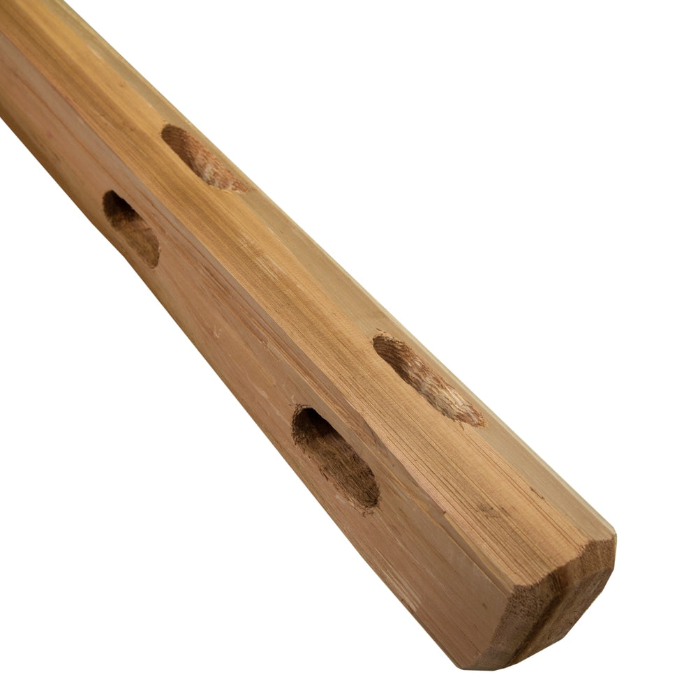 3-1/2-in x 4-ft Western Red Cedar Split Rail Corner Wood Fence Post