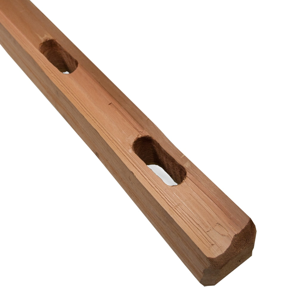 3-1/2-in x 4-ft Western Red Cedar Split Rail Line Wood Fence Post