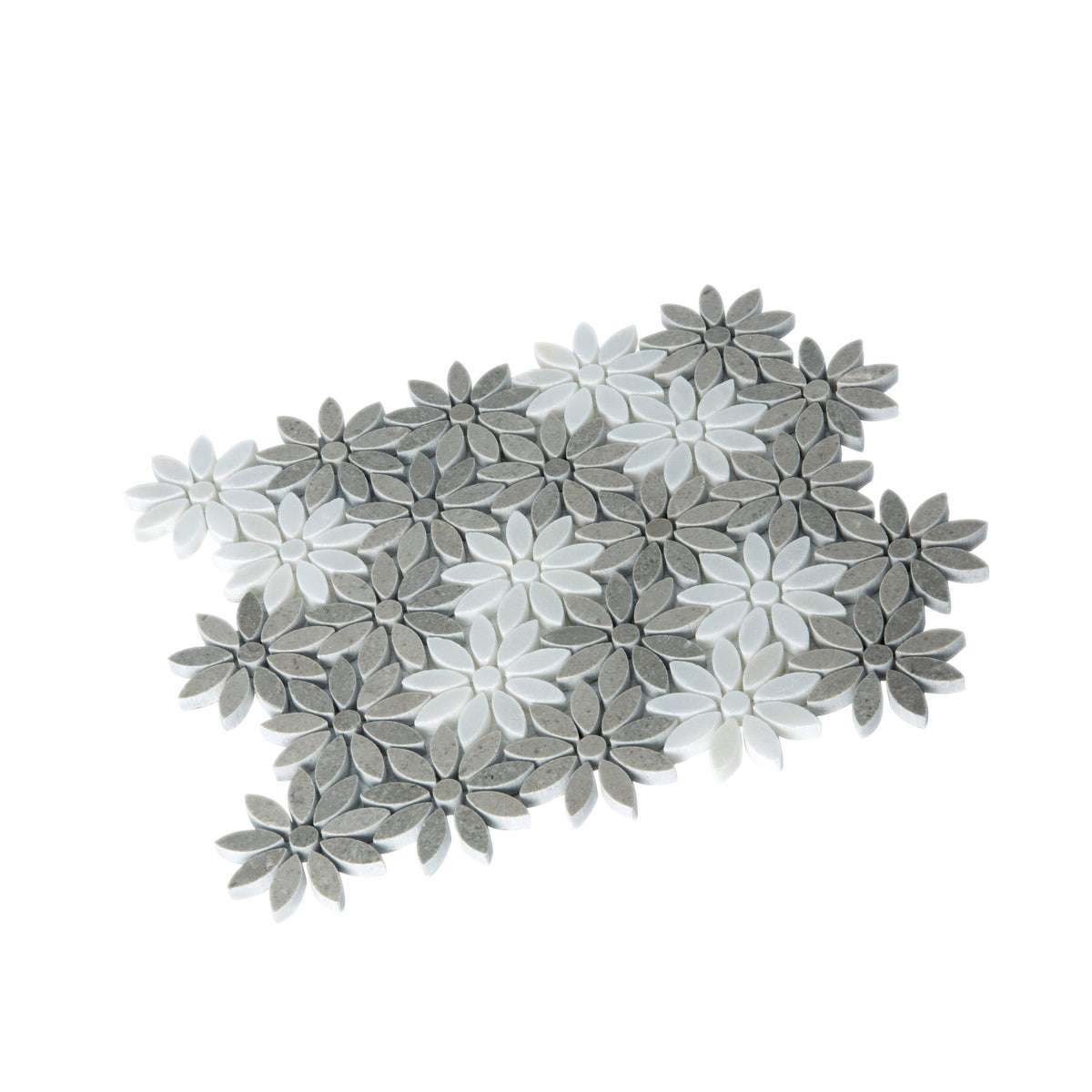 Apollo Tile (Sample) Gray 4-in x 4-in Polished Glass/Metal/Stone Marble Floor and Wall Tile