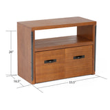 A Furniture Classics Brown 2-Drawer 33.5-in File Cabinet