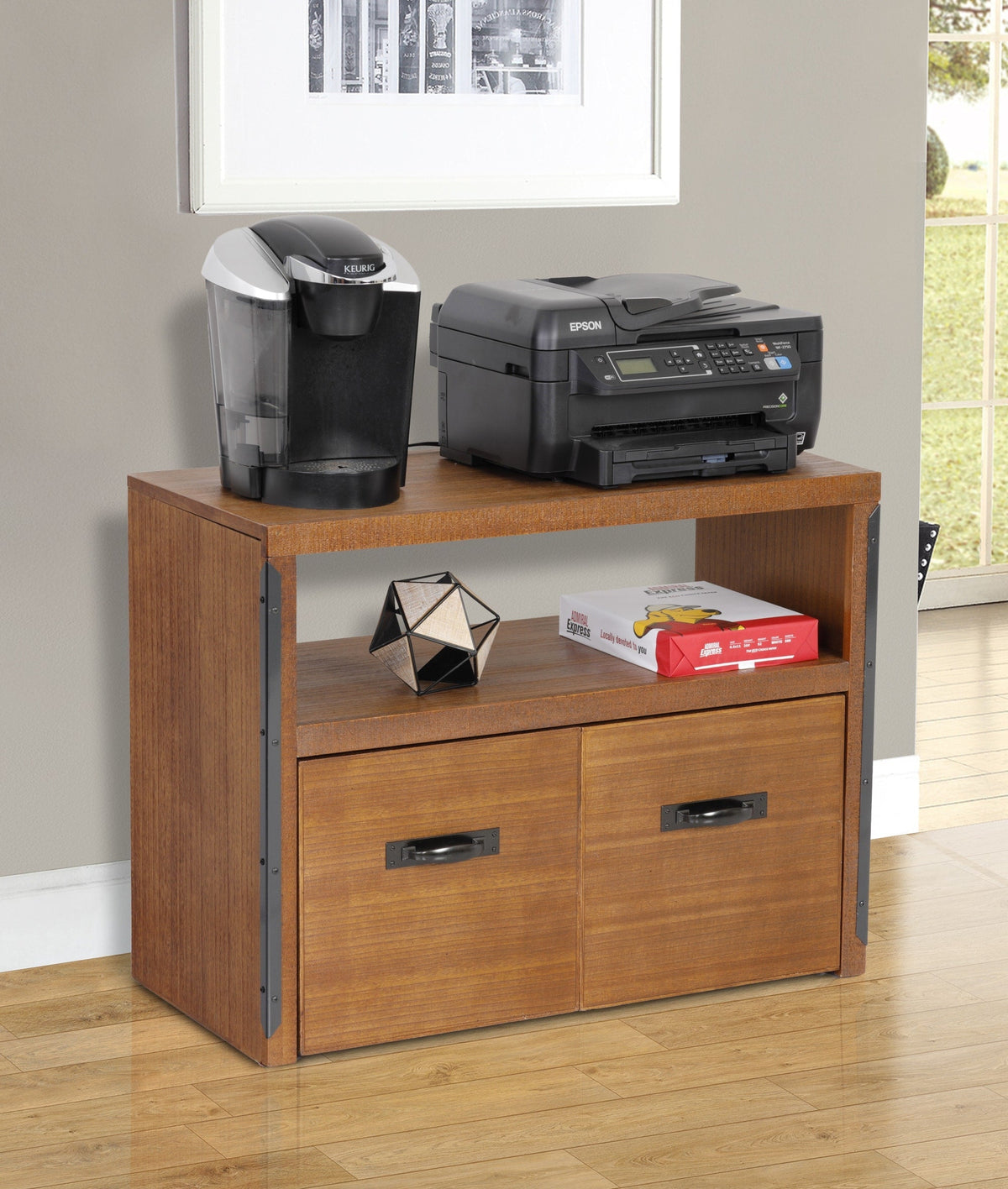 A Furniture Classics Brown 2-Drawer 33.5-in File Cabinet