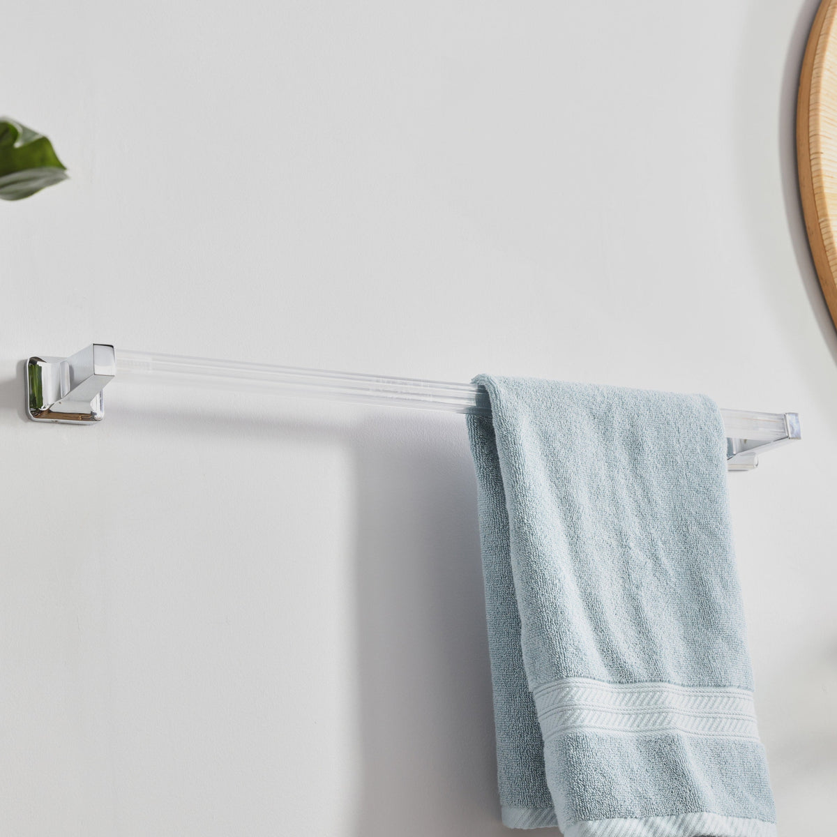 Project Source 24-in Clear Wall-Mount Replacement Towel Bar (Bar Only)