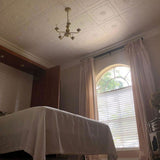 A La Maison Ceilings 1.67-ft x 1.67-ft Bourbon Street Plain White Polystyrene Surface-mount Ceiling Tile (8-Pack, 21.6-sq ft / Case)
