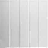 A La Maison Ceilings 1.67-ft x 1.67-ft Beadboard Plain White Polystyrene Surface-mount Ceiling Tile (8-Pack, 21.6-sq ft / Case)