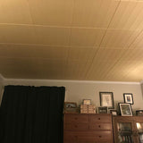 A La Maison Ceilings 1.67-ft x 1.67-ft Beadboard Plain White Polystyrene Surface-mount Ceiling Tile (8-Pack, 21.6-sq ft / Case)