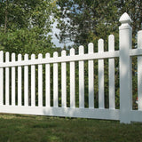 Freedom Lennox 4-ft H x 8-ft W White Vinyl Fence Panel (Unassembled)