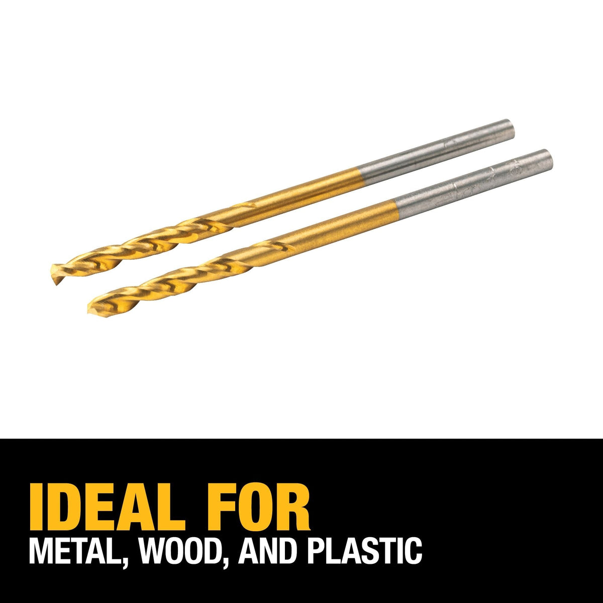 DEWALT 2-Piece 1/8-in Titanium Twist Drill Bit
