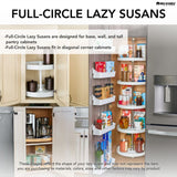 Rev-A-Shelf 3-Tier Plastic Full Circle Cabinet Lazy Susan