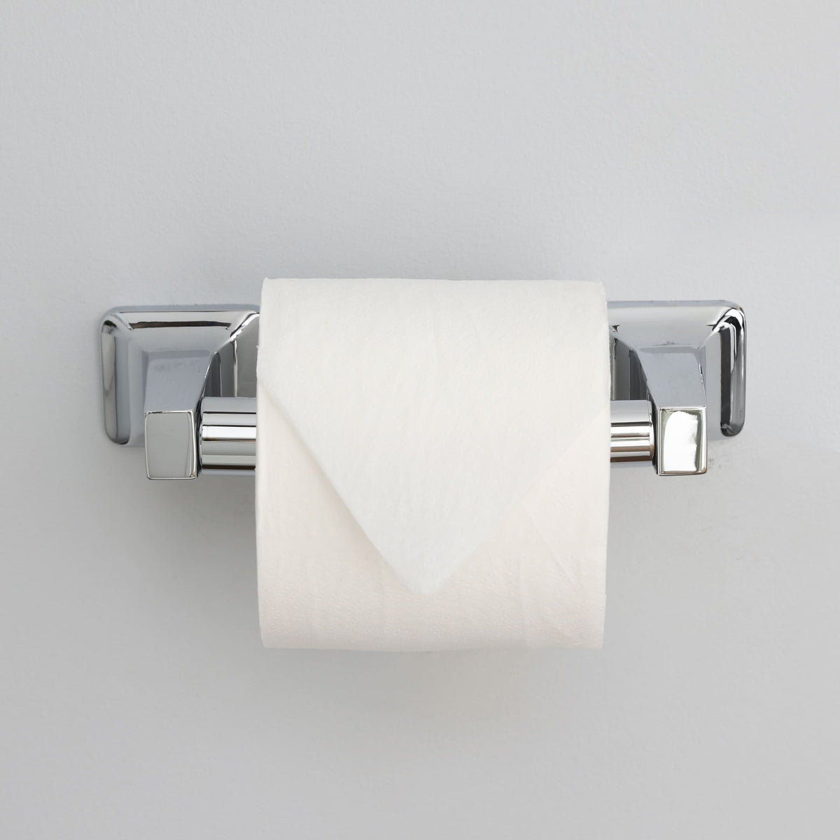 Project Source Seton Chrome Wall Mount Spring-Loaded Toilet Paper Holder
