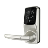 Model-S Satin Nickel Smart Touchscreen Keypad Door Latch Lock with Bluetooth - Super Arbor