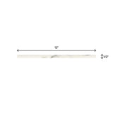 American Olean Genuine Stone Calacatta Gold Honed Marble Pencil Liner Tile, 1/2-in x 12-in