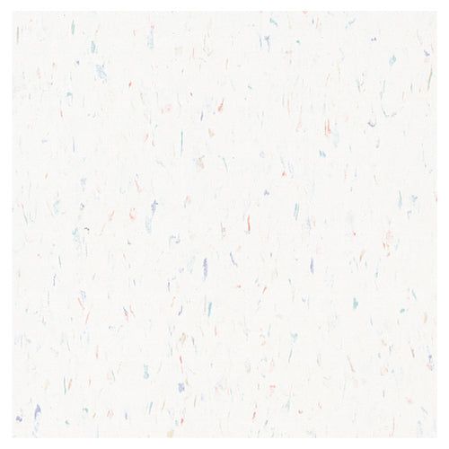 Armstrong Flooring Multicolor 45-Piece 12-in x 12-in Carnival White Glue (Adhesive) Commercial VCT Tile