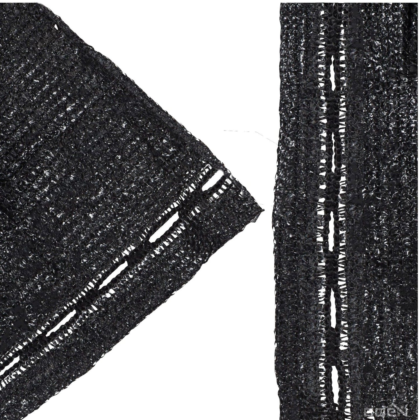 BOEN 5-ft H x 50-ft W Black Polyethelene Chain Link Fence Screen
