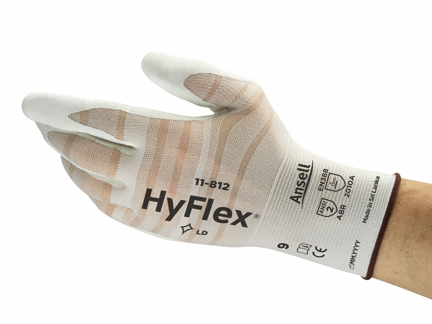 HYFLEX Foam Nitrile Coated Gloves - Small, ANSI Level 3 Abrasion
