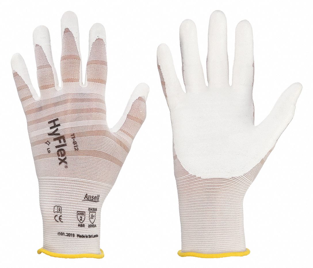 HYFLEX Coated Gloves with Foam Nitrile - XS Size for Abrasion Resistance