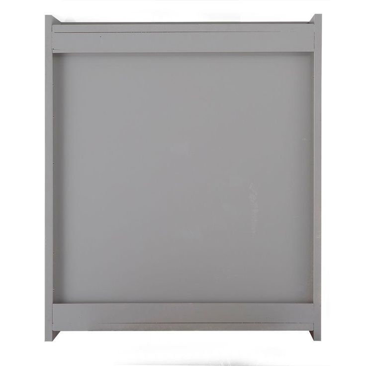 Gazette 22 in. W x 26 in. H x 6-5/8 in. D Framed Surface-Mount Bathroom Medicine Cabinet in Grey