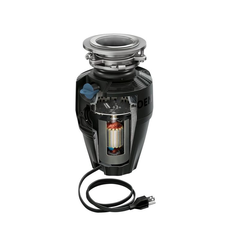 MOEN Host Series 3/4 HP Continuous Feed Space Saving Garbage Disposal with Sound Reduction and Universal Mount