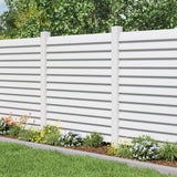 Freedom Louvered 8.5-ft H x 5-in W White Vinyl End Fence Post (Unassembled)