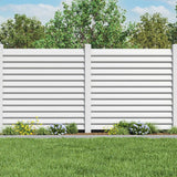 Freedom Louvered 6-ft H x 4-ft W White Vinyl Fence Gate Kit (Unassembled)
