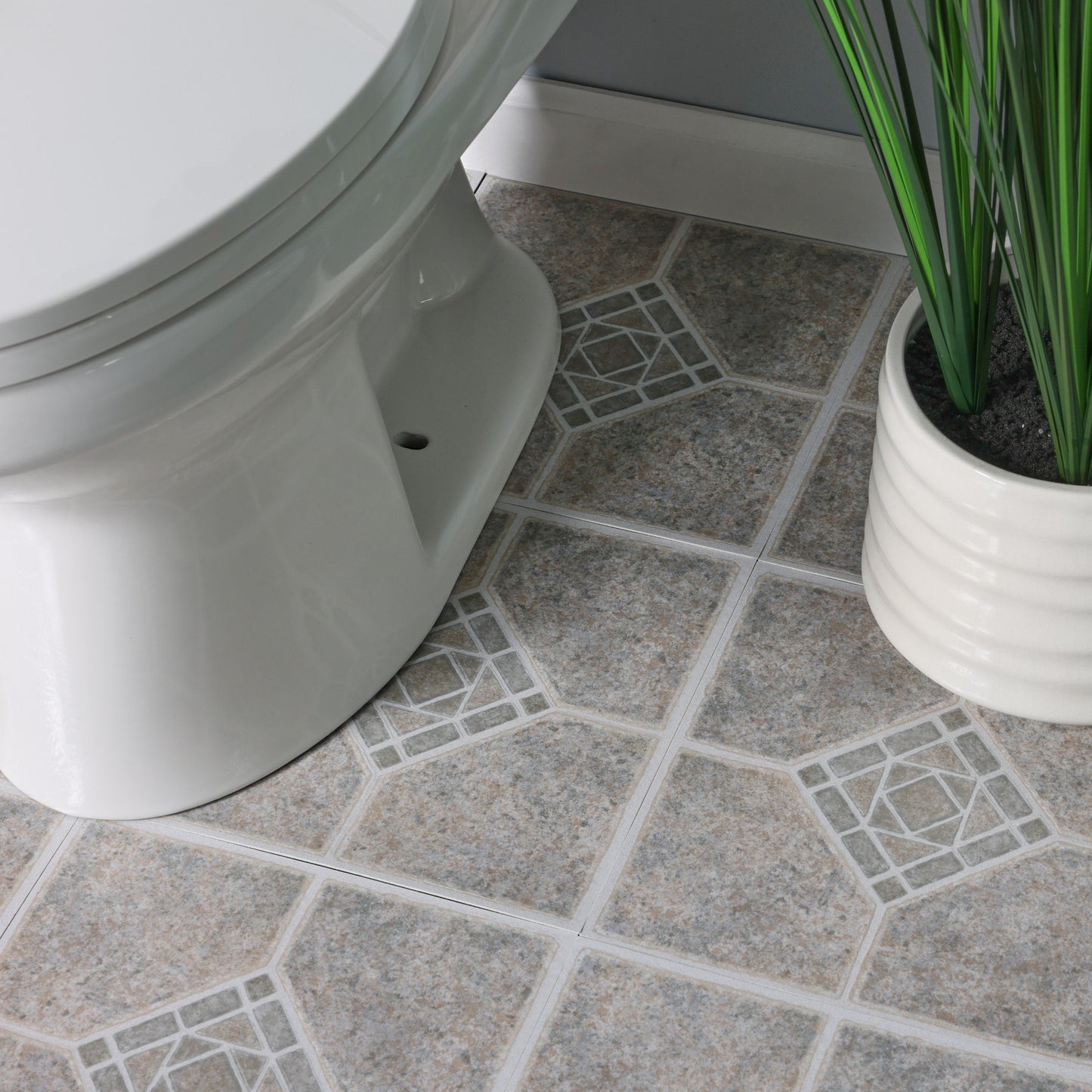Style Selections Suncrest Basil 12-in x 12-in Water Resistant Peel-and-Stick Vinyl Tile Flooring, 1-sq ft Piece