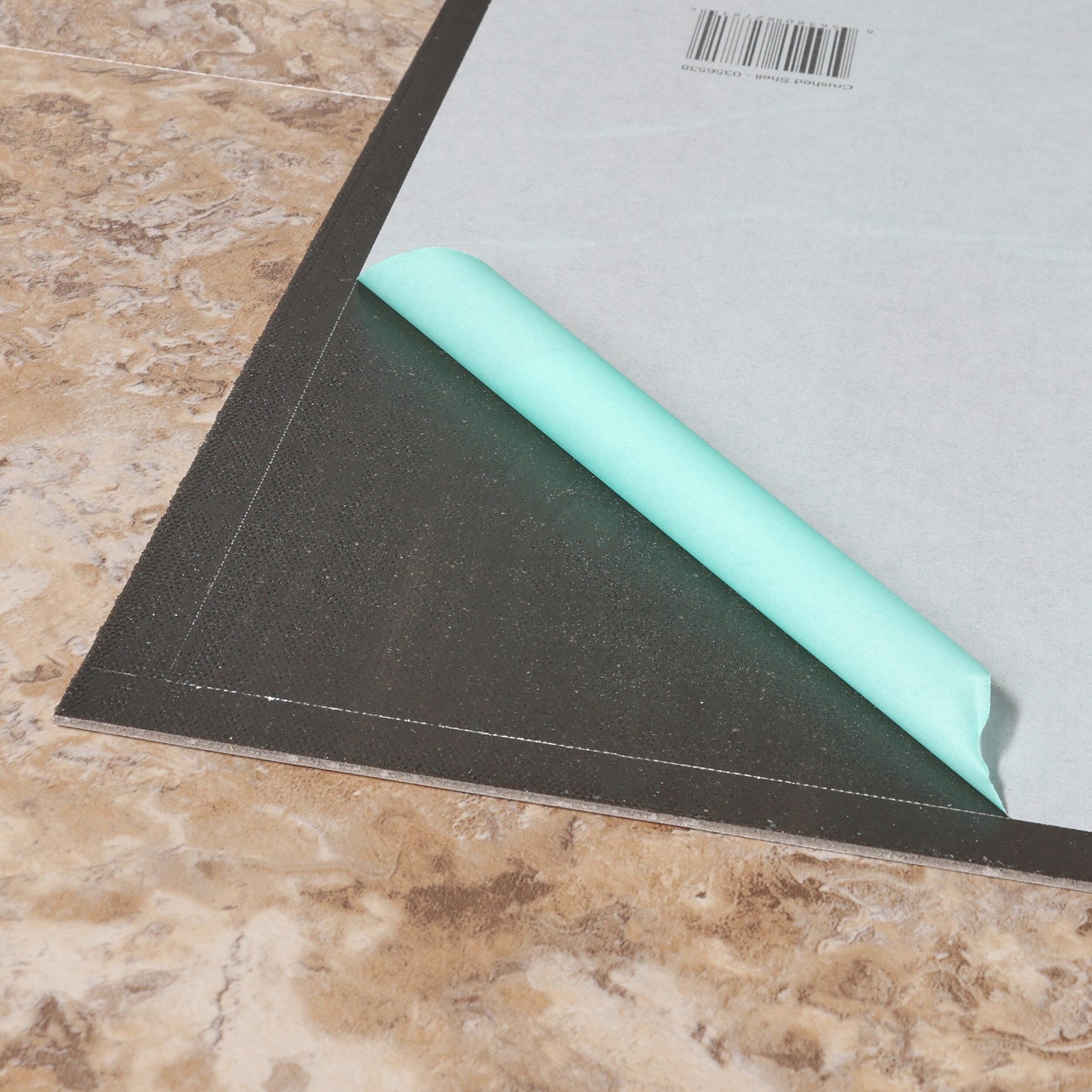 Style Selections Crushed Shell 18-in x 18-in Groutable Water-Resistant Peel-and-Stick Luxury Vinyl Tile Flooring (2.25-sq ft)