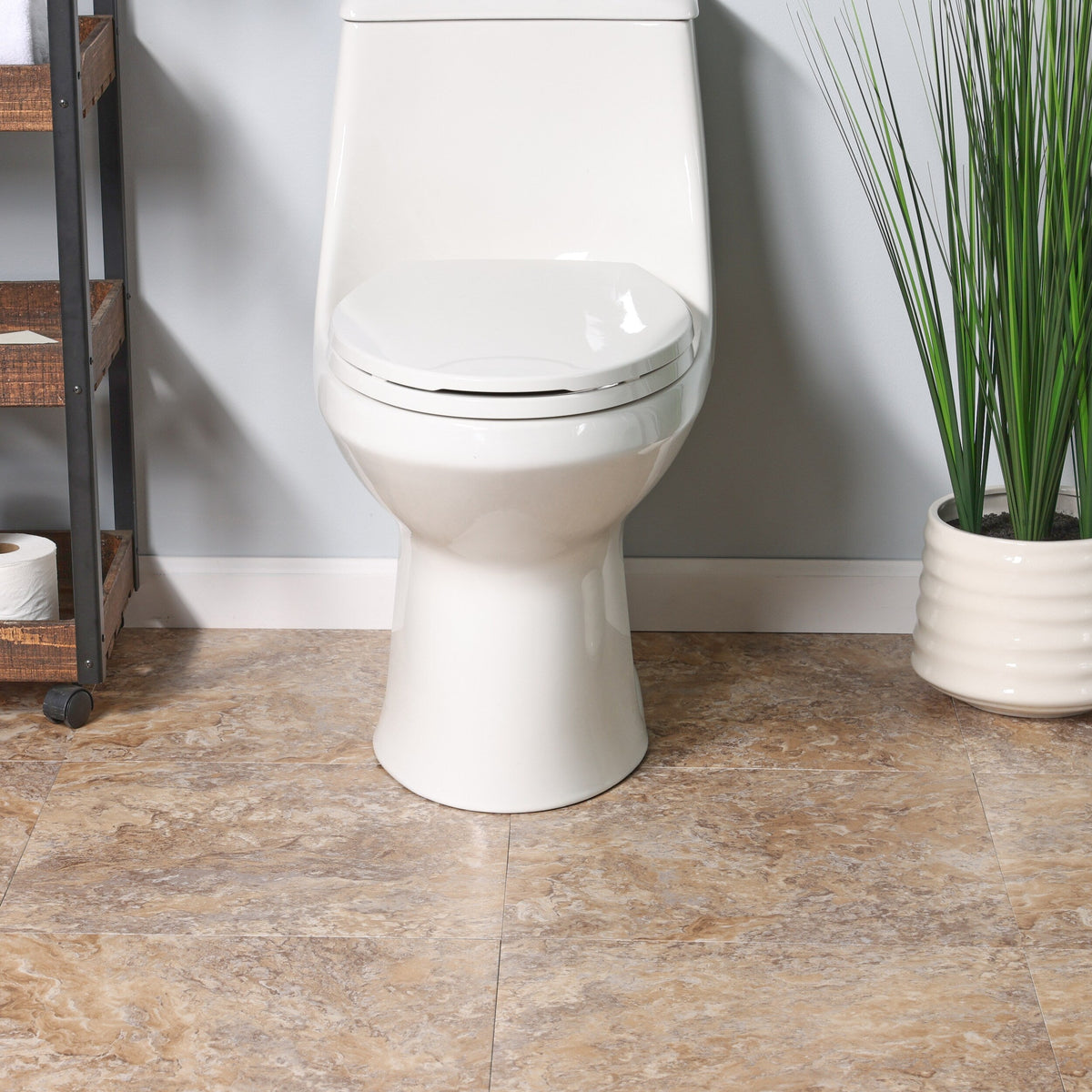 Style Selections Crushed Shell 18-in x 18-in Groutable Water-Resistant Peel-and-Stick Luxury Vinyl Tile Flooring (2.25-sq ft)