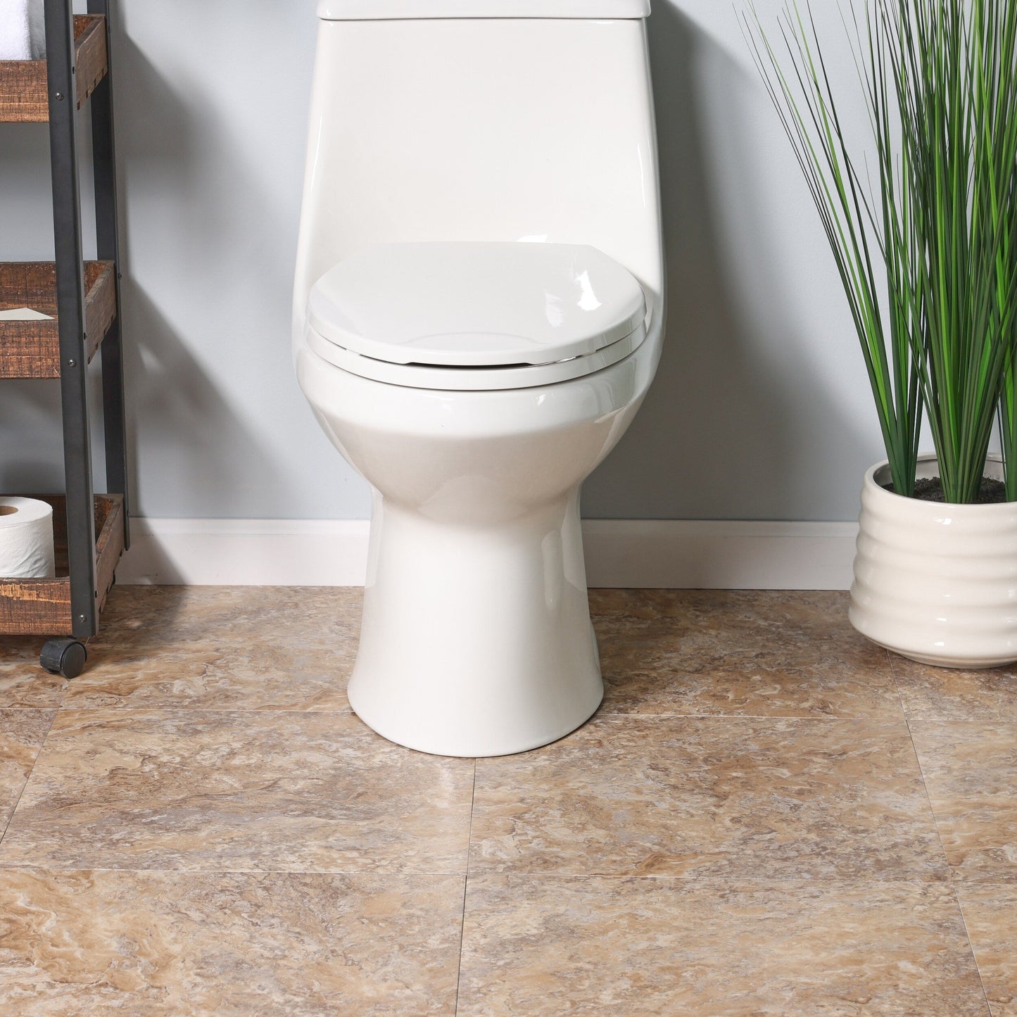 Style Selections Crushed Shell 18-in x 18-in Groutable Water-Resistant Peel-and-Stick Luxury Vinyl Tile Flooring (2.25-sq ft)