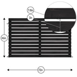 YARDLINK 4-ft x 6-ft Cedar Semi-privacy No Dig Fence Panel
