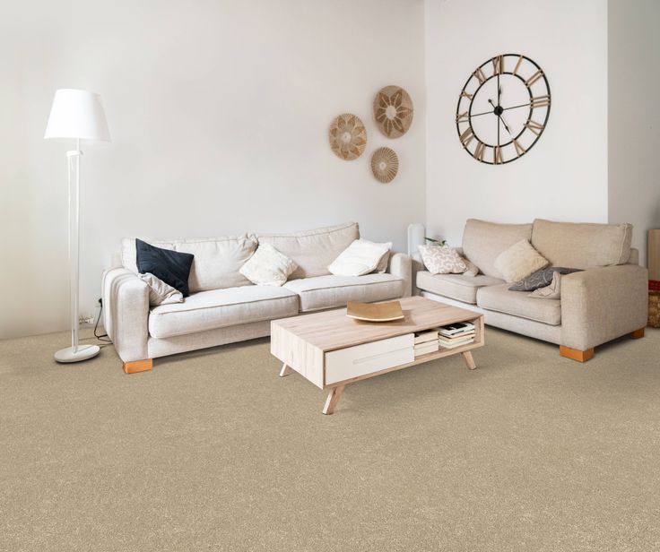 STAINMASTER Essentials Blue Diamonds III 12-ft Raw Lumber Textured Carpet (Indoor)