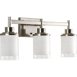 Progress Lighting Alexa 3-Light Brushed Nickel Transitional Vanity Light, 22-in