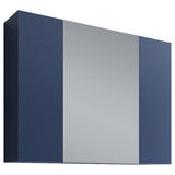 Fresca Stella 32-in x 24-in Surface Mount Royal Blue Mirrored Soft Close Medicine Cabinet