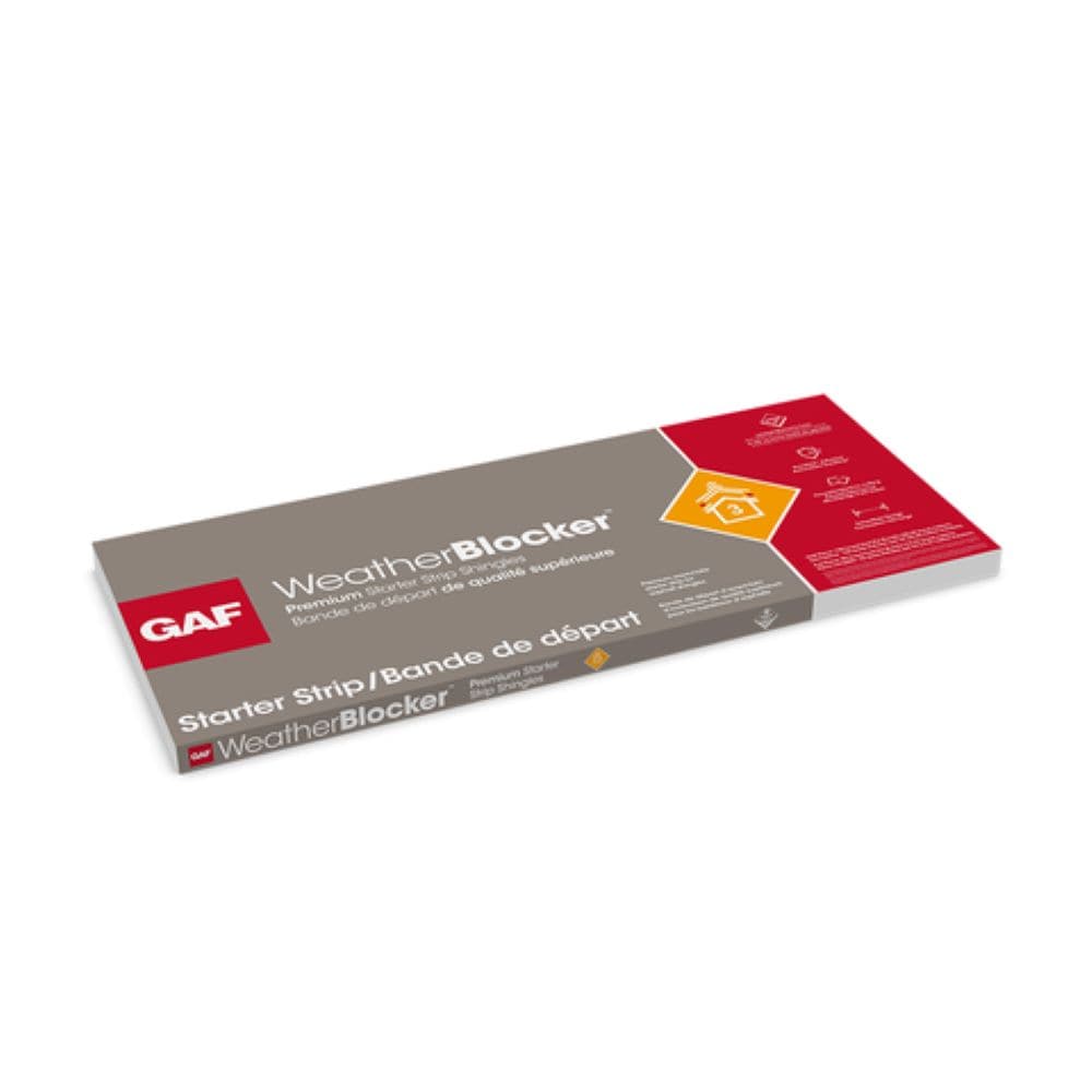 GAF WeatherBlocker Premium Black Starter Roof Shingles, 100 Linear Ft per Bundle