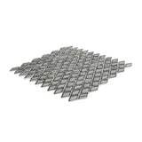 Apollo Tile (Sample) Majeste Silver 4-in x 4-in Honed Glass Diamond Floor and Wall Tile