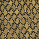 Apollo Tile (Sample) Majeste Gold 4-in x 4-in Honed Glass Diamond Mosaic Floor and Wall Tile