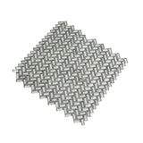 Apollo Tile (Sample) Majeste Silver 4-in x 4-in Matte Glass Herringbone Patterned Floor and Wall Tile