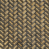 Apollo Tile (Sample) Majeste Gold 4-in x 4-in Matte Glass Herringbone Mosaic Floor and Wall Tile