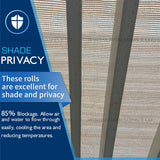 NCSNA 6-ft H x 100-ft W Beige Tan Hdpe Chain Link Fence Screen