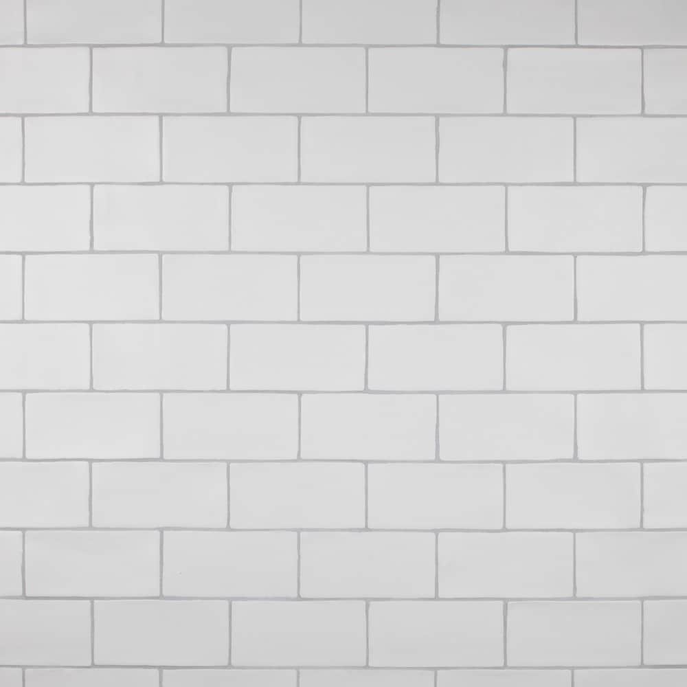 Affinity Tile Chester Matte Bianco 3-in x 6-in Satin Ceramic Subway Wall Tile product image