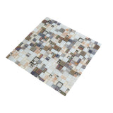 Apollo Tile (Sample) Majeste Brown 4-in x 4-in Glossy Glass Mixed Pattern Patterned Wall Tile