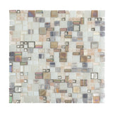 Apollo Tile (Sample) Majeste Brown 4-in x 4-in Glossy Glass Mixed Pattern Patterned Wall Tile