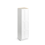 Valleywood Cabinetry Pure White 24-in W x 96-in H x 24-in D Pure White Birch Pantry Ready To Assemble Plywood Cabinet (Flat Panel Shaker Door Style)
