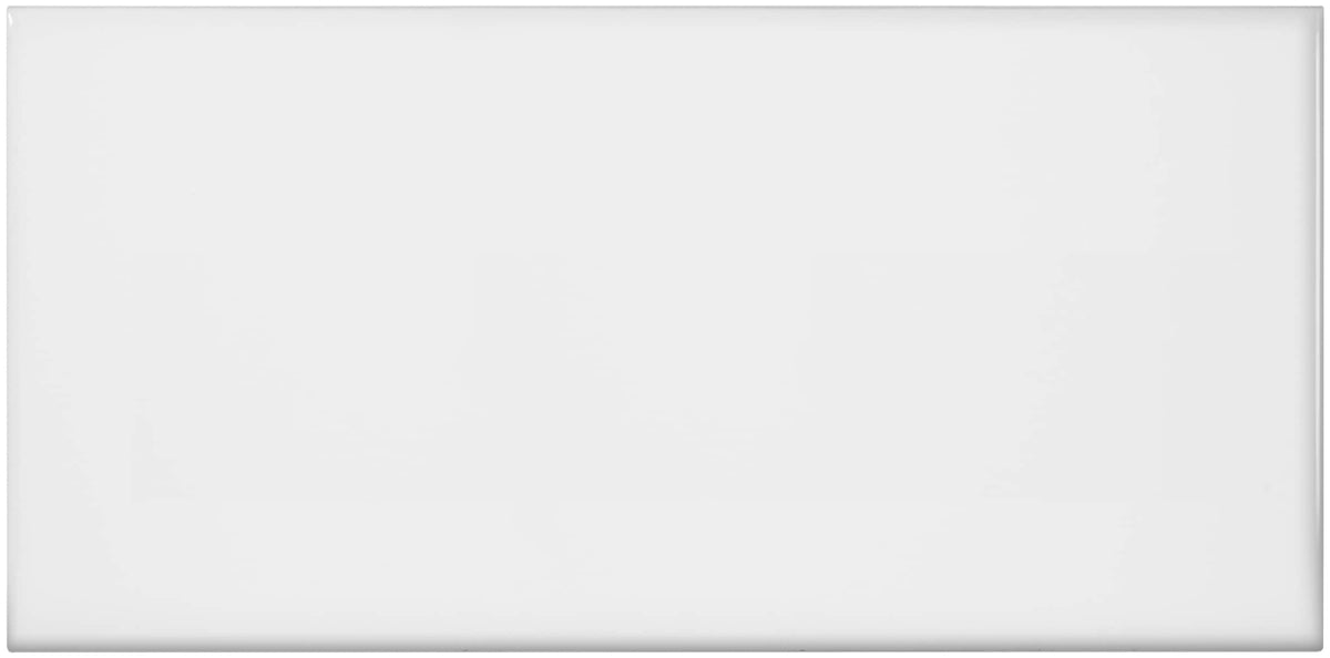 Satori Hudson Brilliant White 4-in x 8-in Glossy Ceramic Subway Wall Tile (0.21-sq. ft/ Piece)