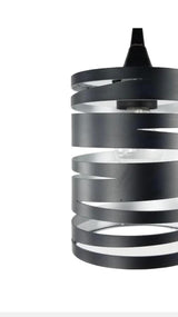 Portfolio 7.5-in H x 6-in W Black Cylinder Pendant Light Shade